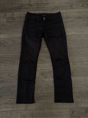 UNITED ARROWS JAPAN Black low rise Straight-Leg Jeans